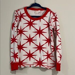 MASALA KIDS Youth 5 100% Cotton Long Sleeve Star Fireworks Red White Unisex